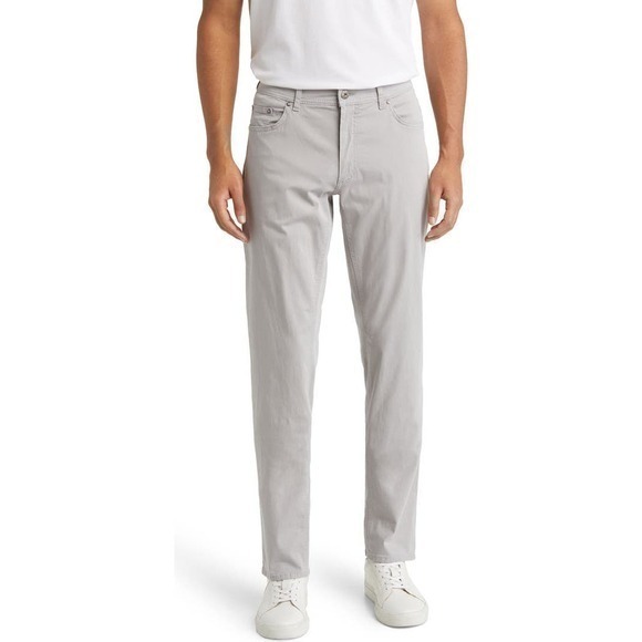 Brax Cooper Fancy Regular Fit Ice Cotton Gray Pants Size 40x34 NWT